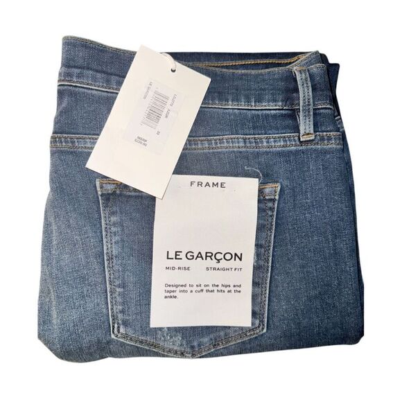 Frame Le Garçon Mid rise Straight Fit NWT - Picture 4 of 6